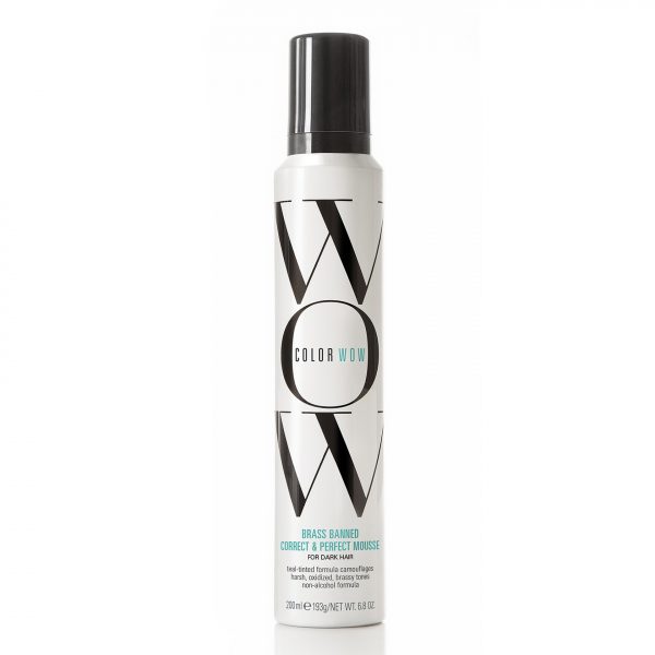 color wow brass banned mousse for dark hair